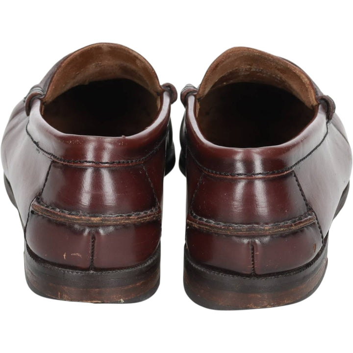 Florsheim Coin Loafers 9D Men's 27.0cm unclear red type reddish brown Vintage Second Hand