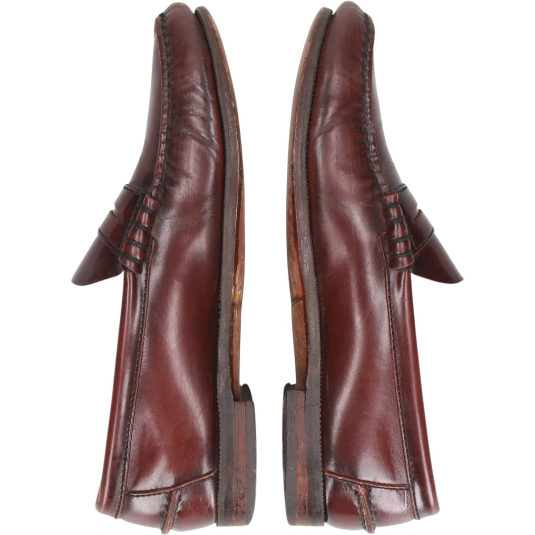 Florsheim Coin Loafers 9D Men's 27.0cm unclear red type reddish brown Vintage Second Hand