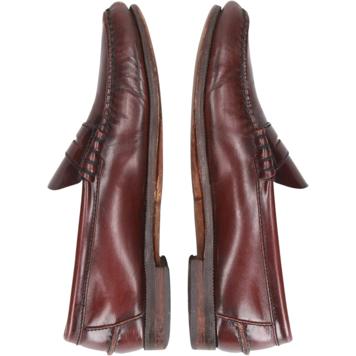 Florsheim Coin Loafers 9D Men's 27.0cm unclear red type reddish brown Vintage Second Hand