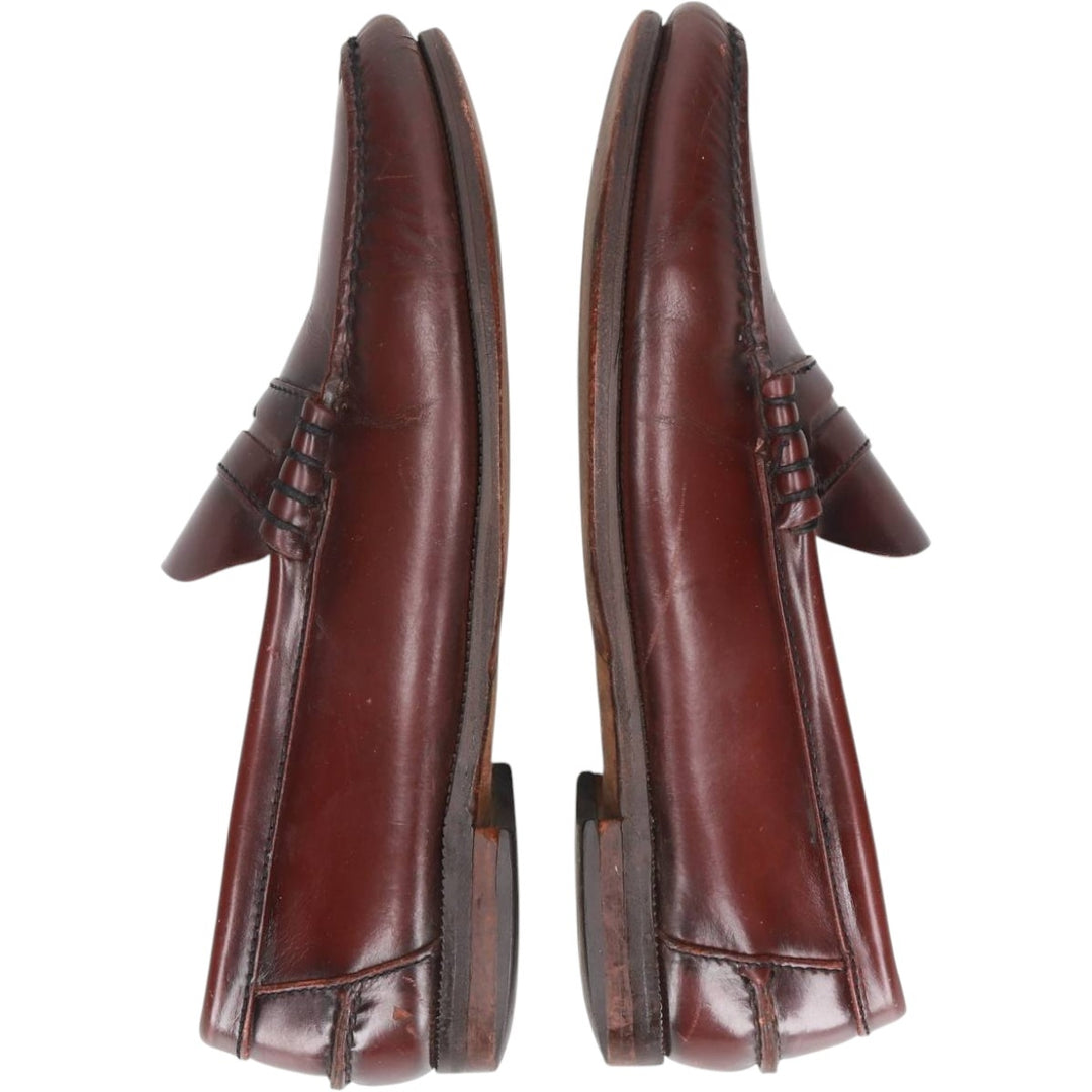 Florsheim Coin Loafers 9D Men's 27.0cm unclear red type reddish brown Vintage Second Hand