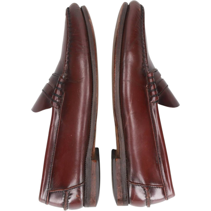Florsheim Coin Loafers 9D Men's 27.0cm unclear red type reddish brown Vintage Second Hand