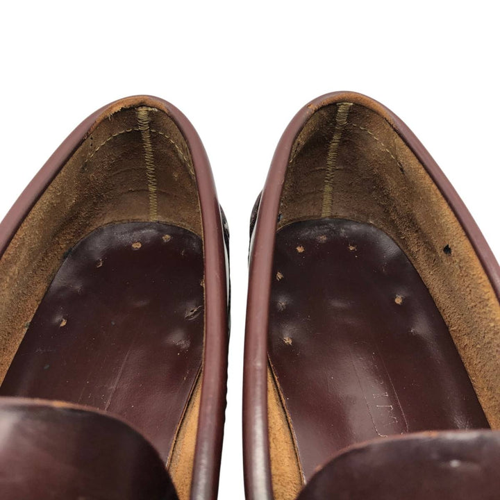 Florsheim Coin Loafers 9D Men's 27.0cm unclear red type reddish brown Vintage Second Hand