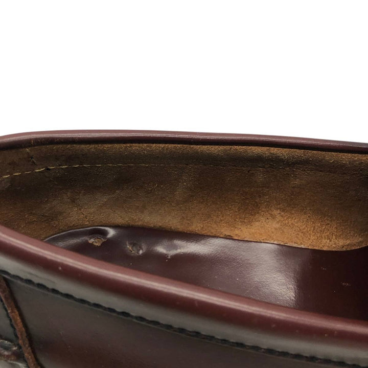Florsheim Coin Loafers 9D Men's 27.0cm unclear red type reddish brown Vintage Second Hand