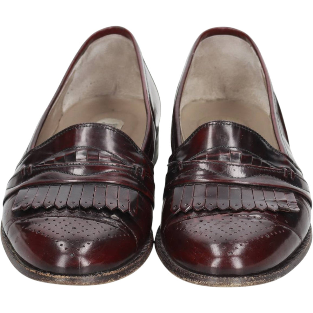 Bally medallion kilt loafers, made in Italy, size 8D Men's 26.5cm unclear burgundy type Vintage Second Hand