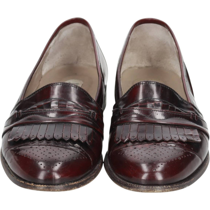 Bally medallion kilt loafers, made in Italy, size 8D Men's 26.5cm unclear burgundy type Vintage Second Hand