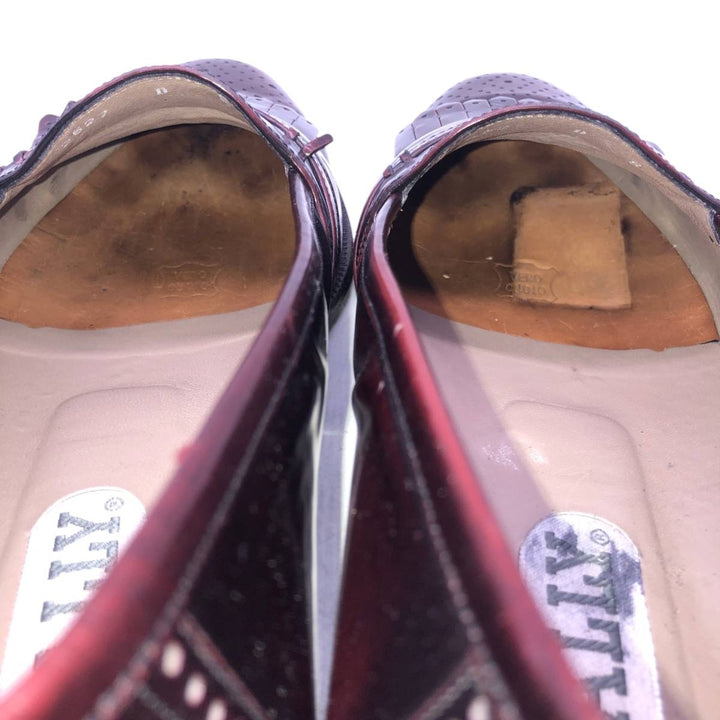 Bally medallion kilt loafers, made in Italy, size 8D Men's 26.5cm unclear burgundy type Vintage Second Hand