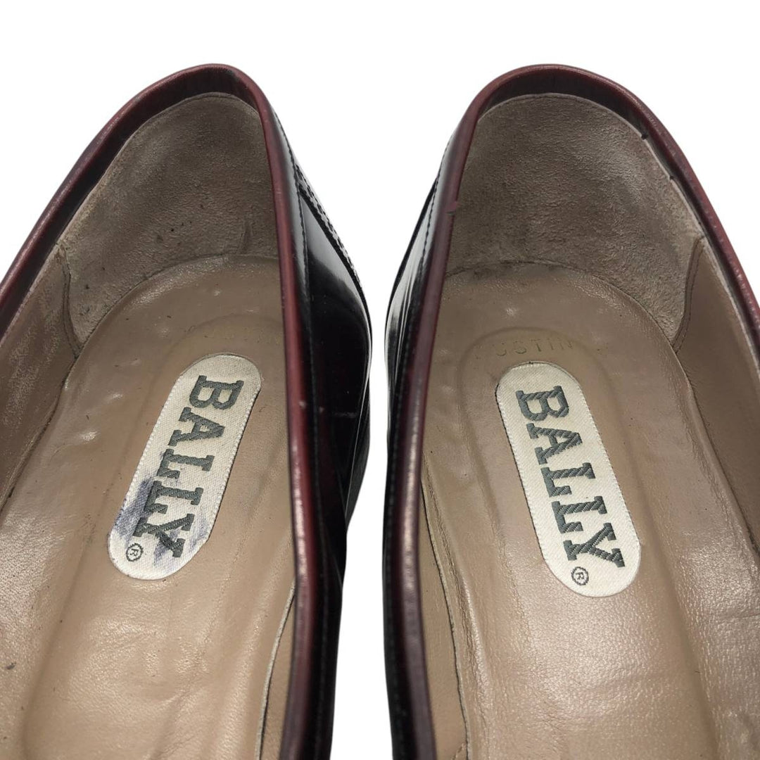 Bally medallion kilt loafers, made in Italy, size 8D Men's 26.5cm unclear burgundy type Vintage Second Hand