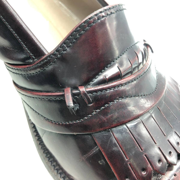 Bally medallion kilt loafers, made in Italy, size 8D Men's 26.5cm unclear burgundy type Vintage Second Hand
