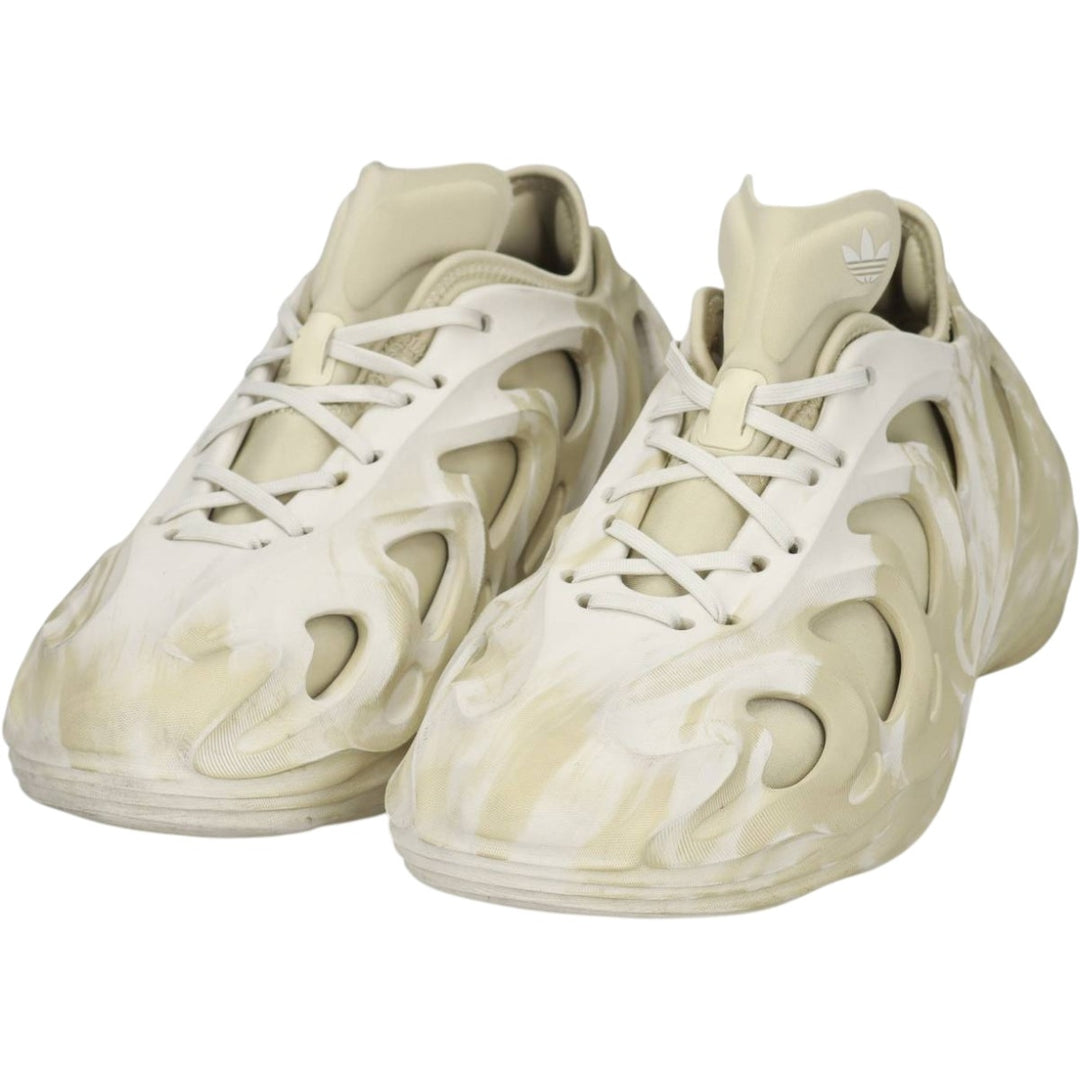 Adidas adiFOM Q all-over print sneakers, size 9 1/2 Men's 27.5cm unclear Beige type Vintage Second Hand