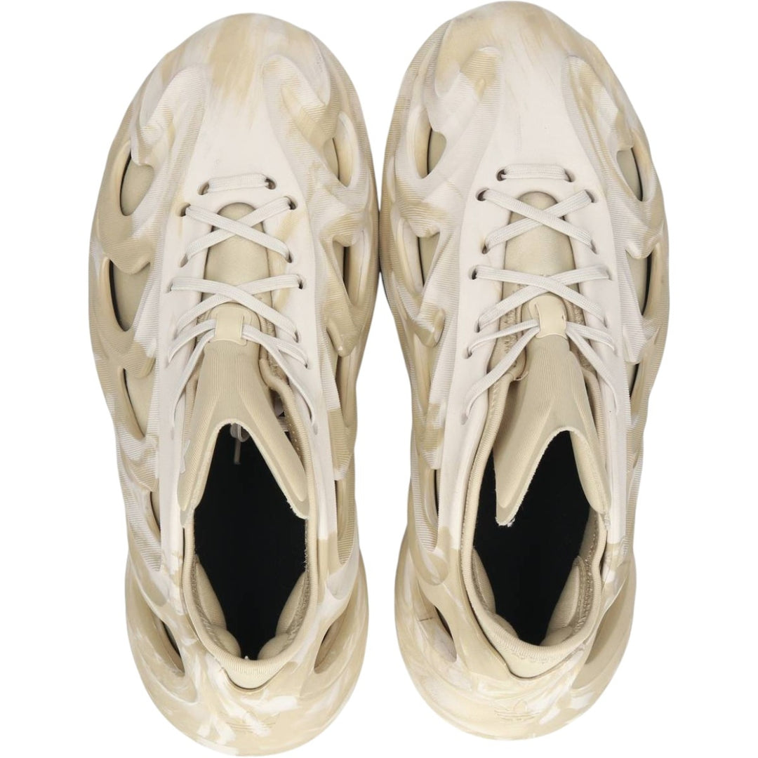 Adidas adiFOM Q all-over print sneakers, size 9 1/2 Men's 27.5cm unclear Beige type Vintage Second Hand