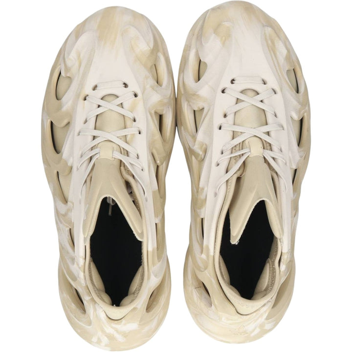 Adidas adiFOM Q all-over print sneakers, size 9 1/2 Men's 27.5cm unclear Beige type Vintage Second Hand