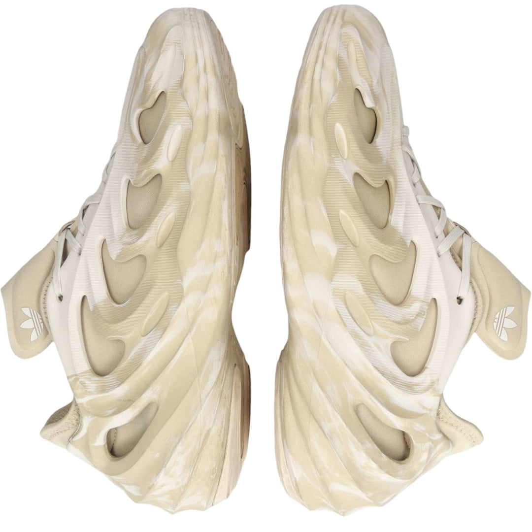 Adidas adiFOM Q all-over print sneakers, size 9 1/2 Men's 27.5cm unclear Beige type Vintage Second Hand