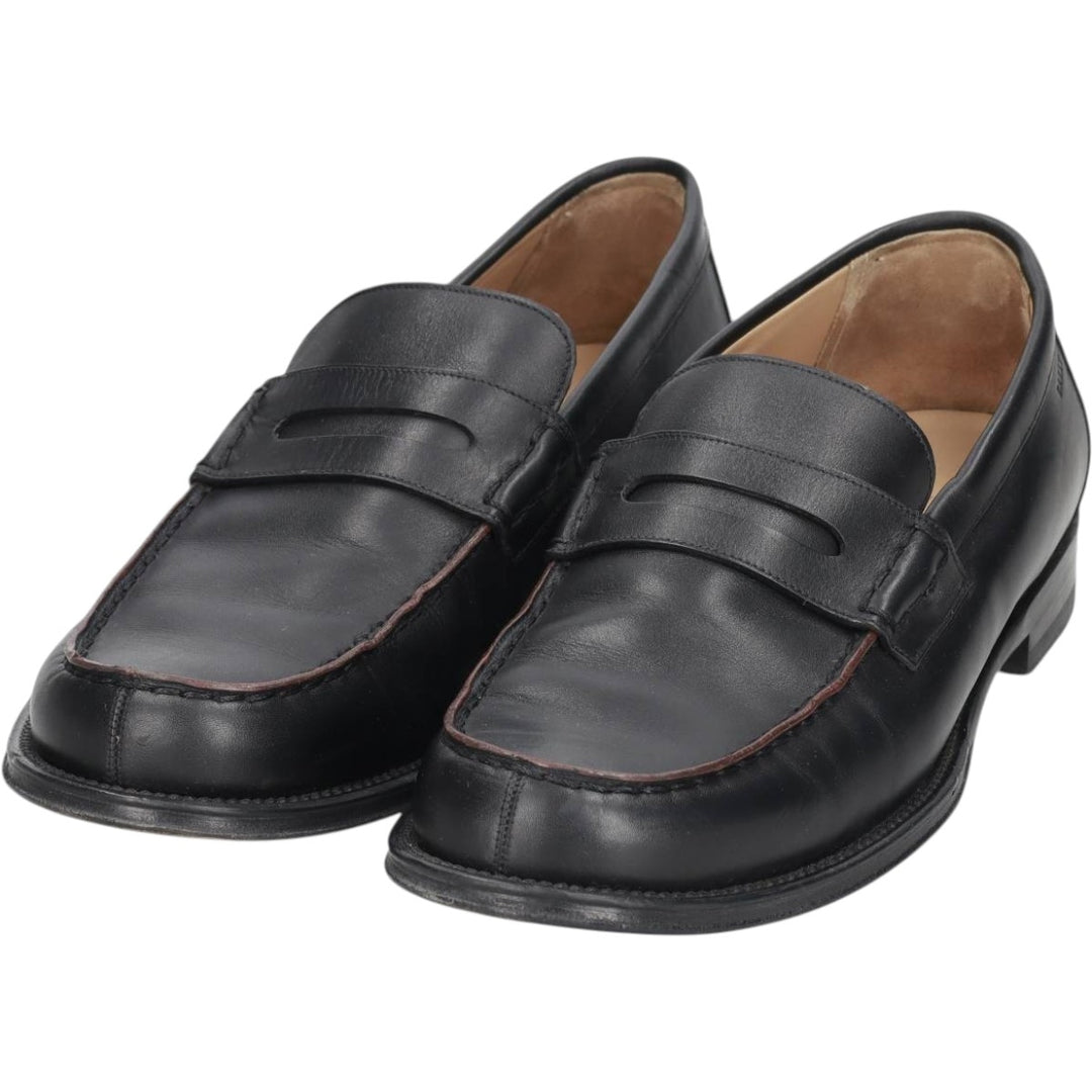 Bally penny loafers, size 8 1/2 D Men's 26.5cm unclear black type Vintage Second Hand