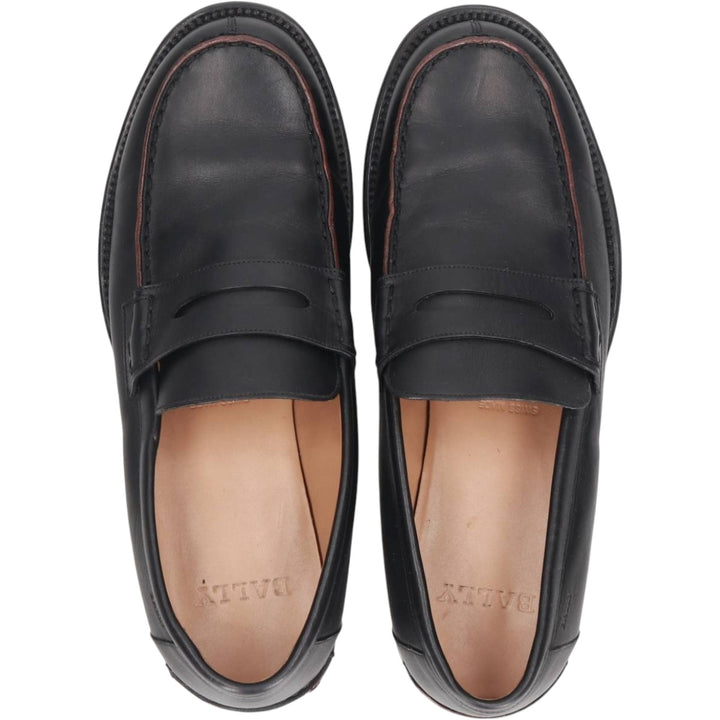 Bally penny loafers, size 8 1/2 D Men's 26.5cm unclear black type Vintage Second Hand