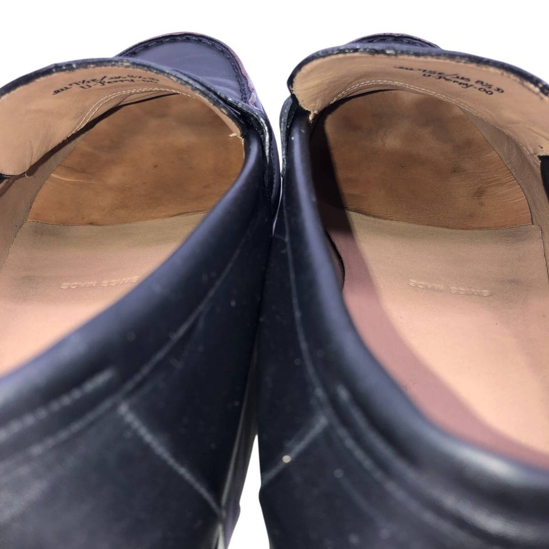 Bally penny loafers, size 8 1/2 D Men's 26.5cm unclear black type Vintage Second Hand