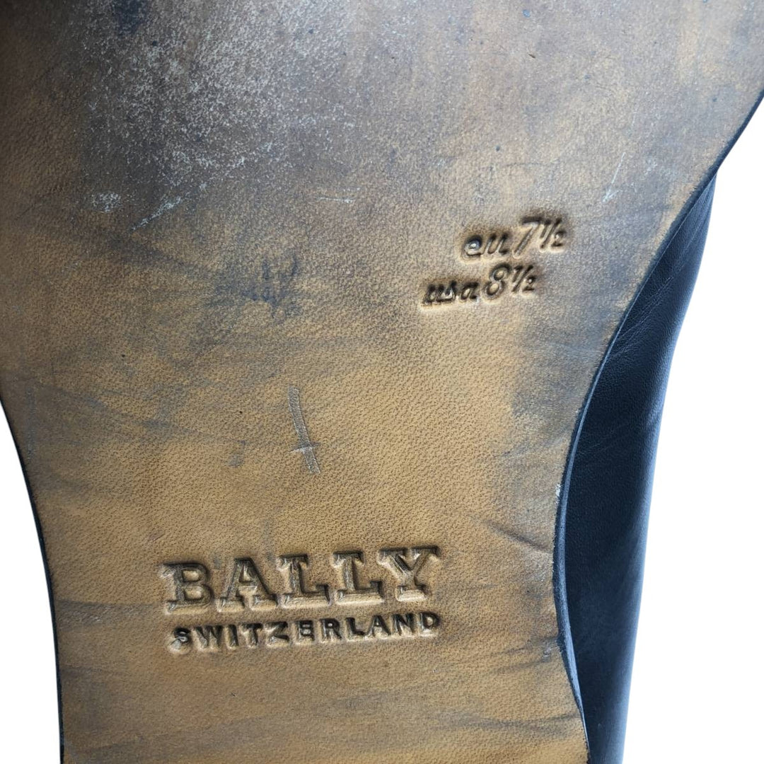 Bally penny loafers, size 8 1/2 D Men's 26.5cm unclear black type Vintage Second Hand