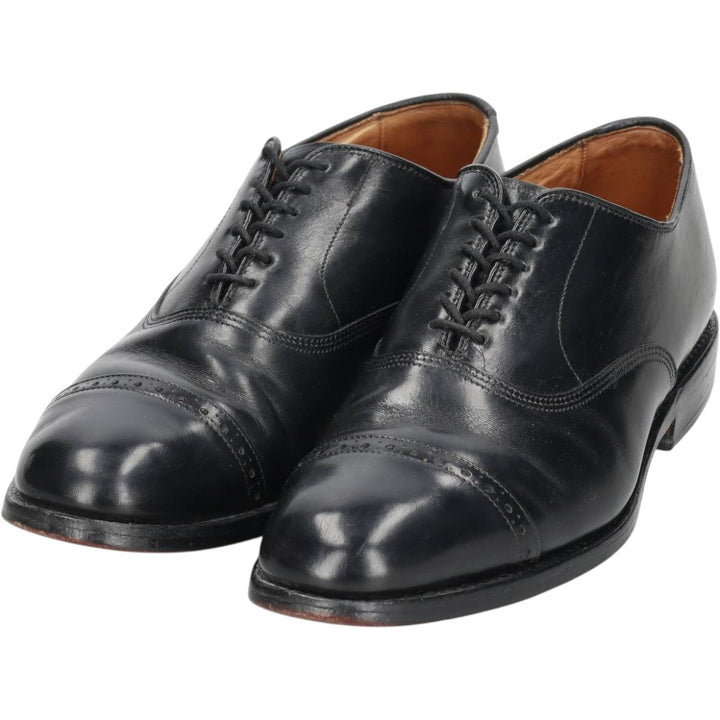 Allen Edmonds Byron Straight Tip Shoes Made in USA 8D Men's 26.0cm unclear black type Vintage Second Hand