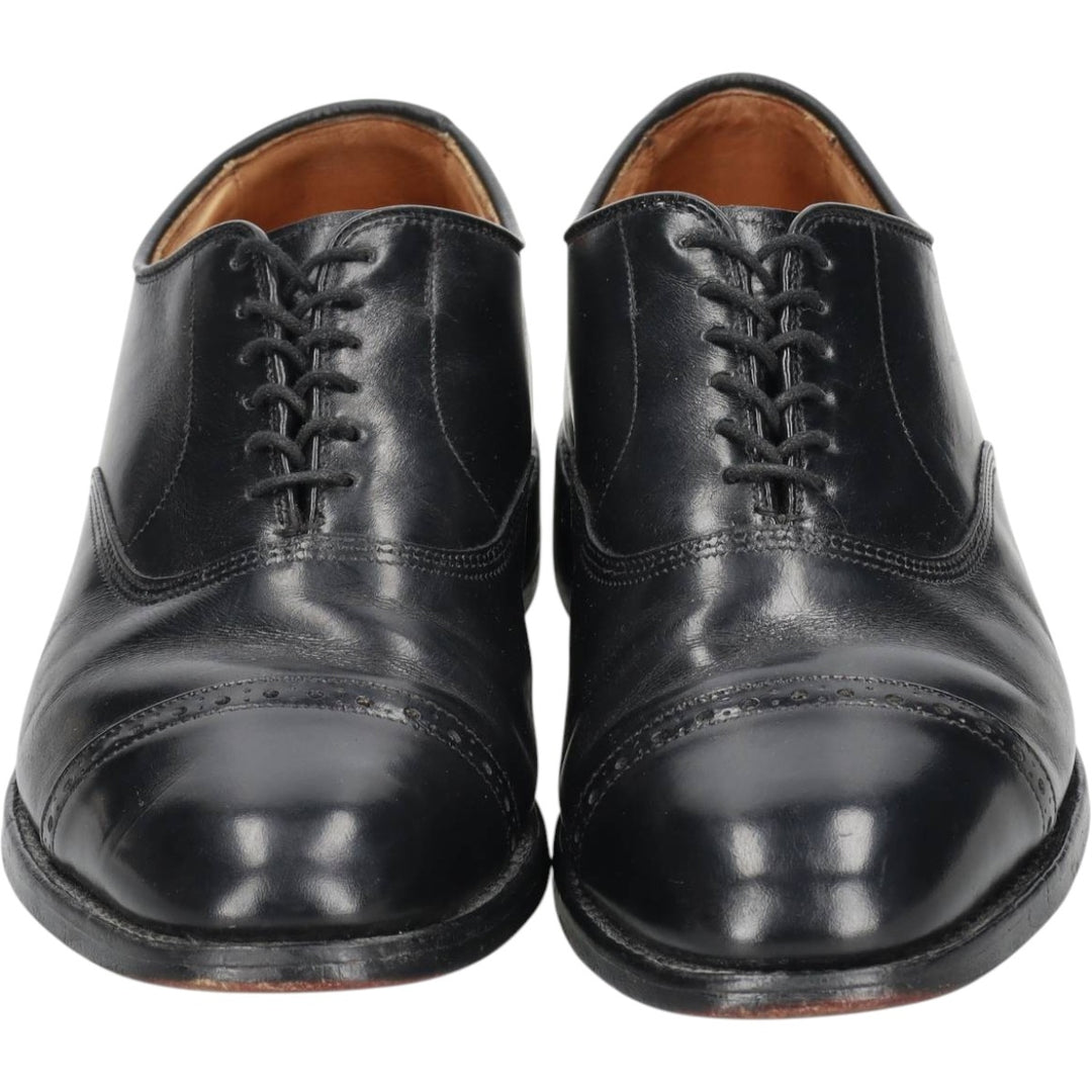 Allen Edmonds Byron Straight Tip Shoes Made in USA 8D Men's 26.0cm unclear black type Vintage Second Hand