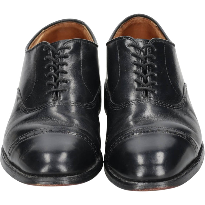 Allen Edmonds Byron Straight Tip Shoes Made in USA 8D Men's 26.0cm unclear black type Vintage Second Hand