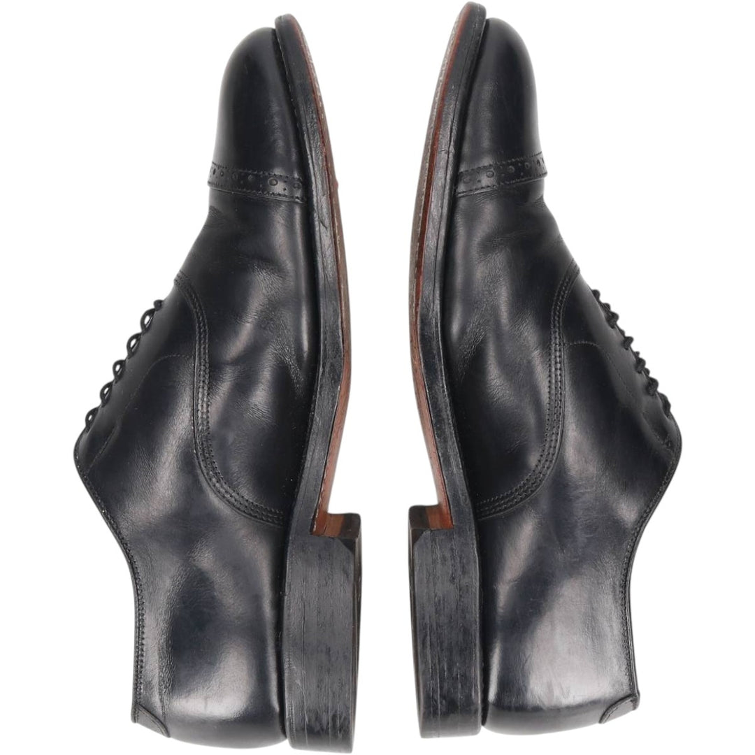 Allen Edmonds Byron Straight Tip Shoes Made in USA 8D Men's 26.0cm unclear black type Vintage Second Hand