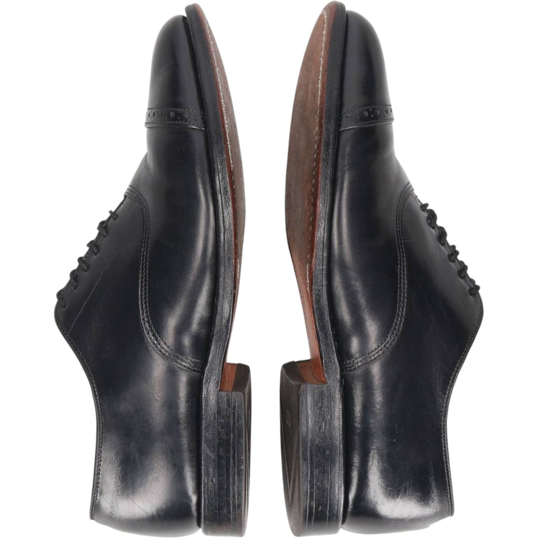 Allen Edmonds Byron Straight Tip Shoes Made in USA 8D Men's 26.0cm unclear black type Vintage Second Hand