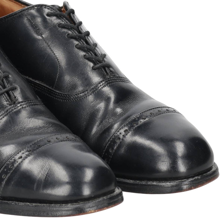 Allen Edmonds Byron Straight Tip Shoes Made in USA 8D Men's 26.0cm unclear black type Vintage Second Hand
