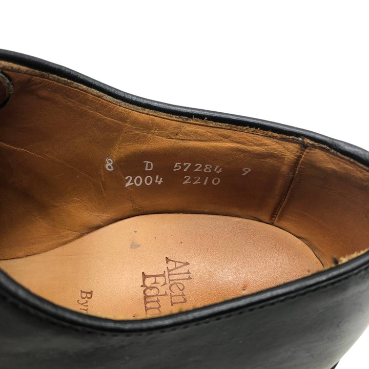 Allen Edmonds Byron Straight Tip Shoes Made in USA 8D Men's 26.0cm unclear black type Vintage Second Hand
