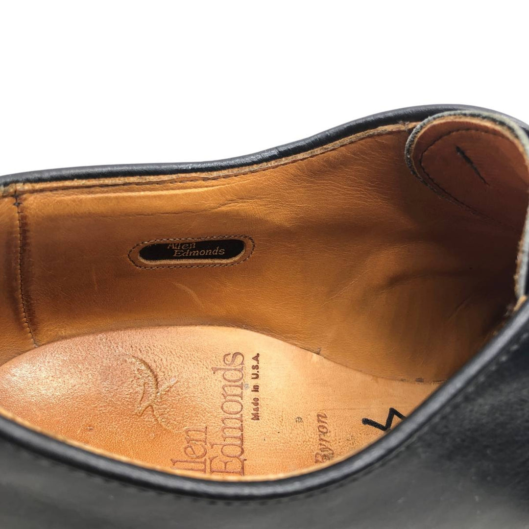 Allen Edmonds Byron Straight Tip Shoes Made in USA 8D Men's 26.0cm unclear black type Vintage Second Hand