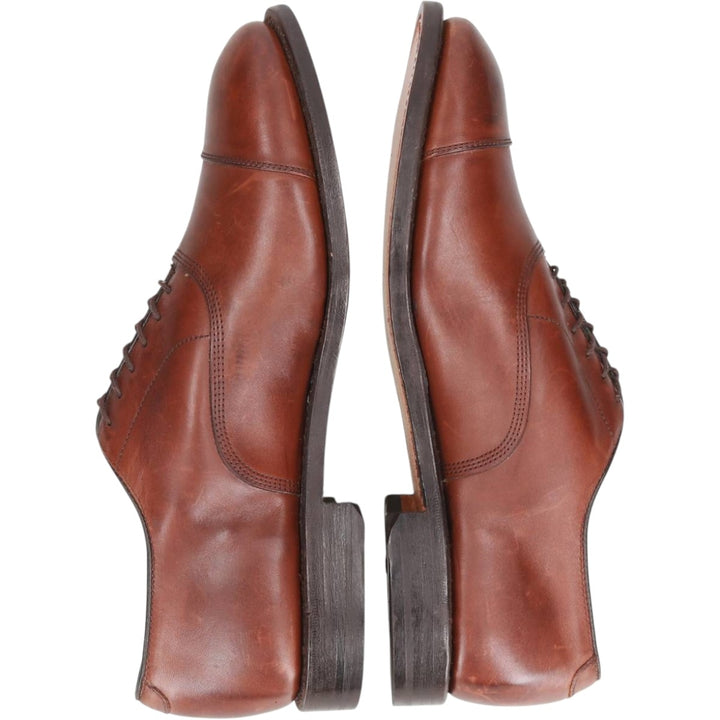 Allen Edmonds Park Avenue Straight Tip Shoes, Made in USA, Size 9 (3E) Men's 27.0cm genuine leather brown type Vintage Second Hand