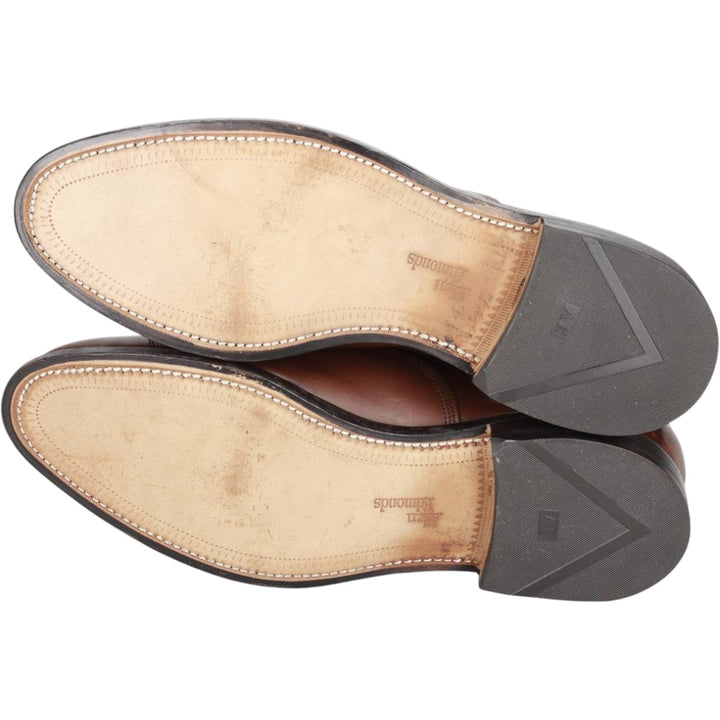 Allen Edmonds Park Avenue Straight Tip Shoes, Made in USA, Size 9 (3E) Men's 27.0cm genuine leather brown type Vintage Second Hand