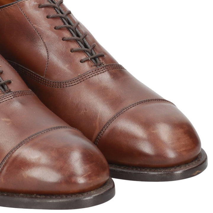 Allen Edmonds Park Avenue Straight Tip Shoes, Made in USA, Size 9 (3E) Men's 27.0cm genuine leather brown type Vintage Second Hand