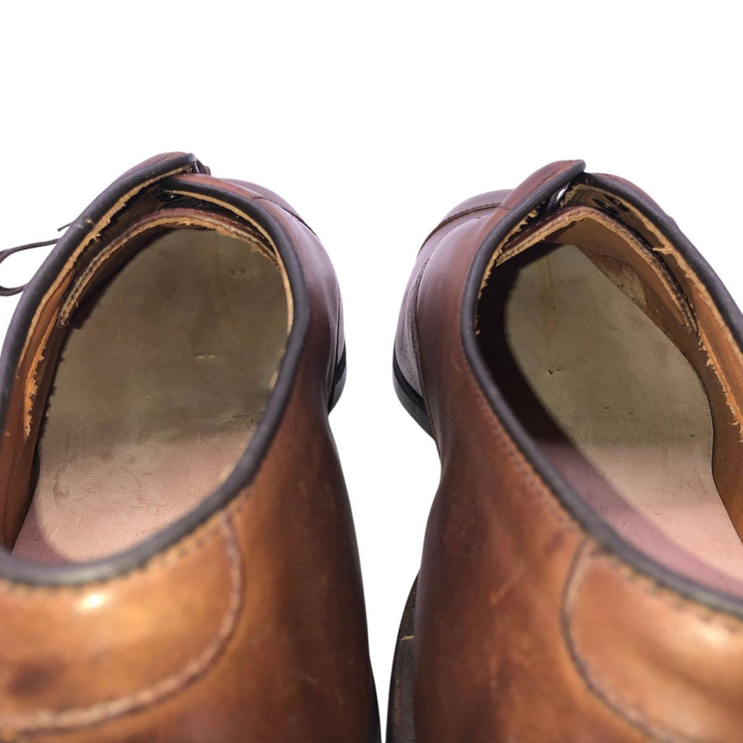 Allen Edmonds Park Avenue Straight Tip Shoes, Made in USA, Size 9 (3E) Men's 27.0cm genuine leather brown type Vintage Second Hand