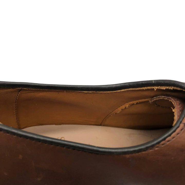 Allen Edmonds Park Avenue Straight Tip Shoes, Made in USA, Size 9 (3E) Men's 27.0cm genuine leather brown type Vintage Second Hand