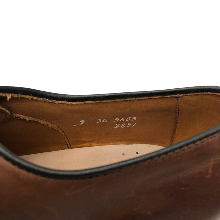 Allen Edmonds Park Avenue Straight Tip Shoes, Made in USA, Size 9 (3E) Men's 27.0cm genuine leather brown type Vintage Second Hand