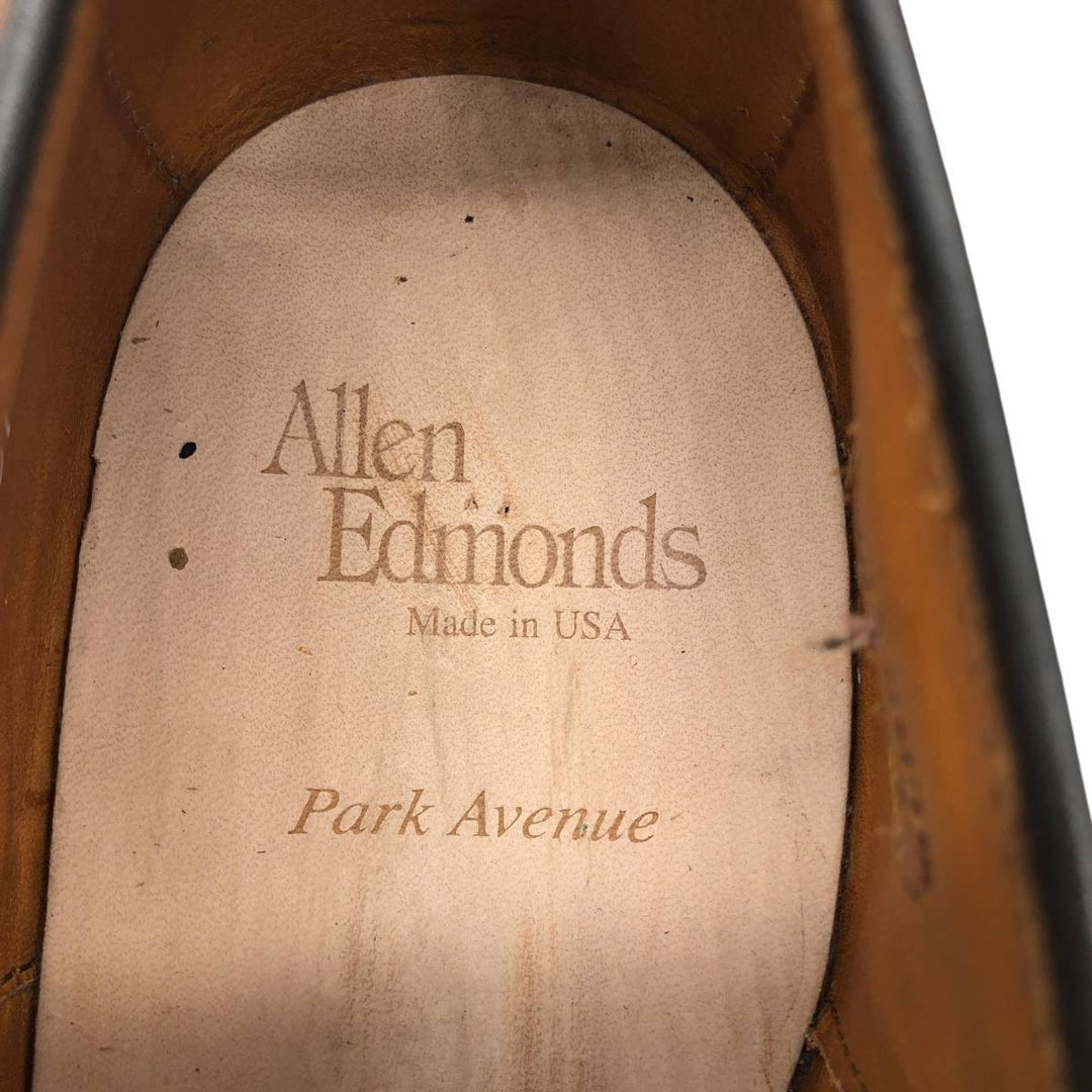 Allen Edmonds Park Avenue Straight Tip Shoes, Made in USA, Size 9 (3E) Men's 27.0cm genuine leather brown type Vintage Second Hand