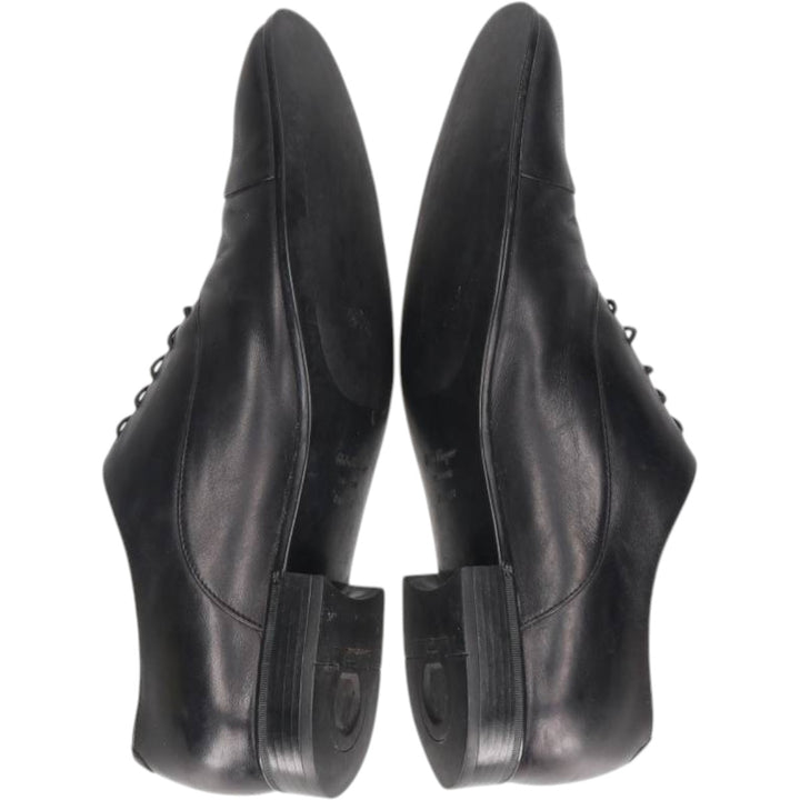 Salvatore Ferragamo straight-tip shoes, made in Italy, size 9 1/2D Men's 27.5cm unclear black type Vintage Second Hand