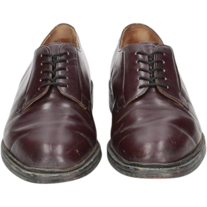 Royal Tweed Plain Toe Shoes, Made in England, Size 8 1/2 Men's 27.0cm unclear bordeaux Vintage Second Hand