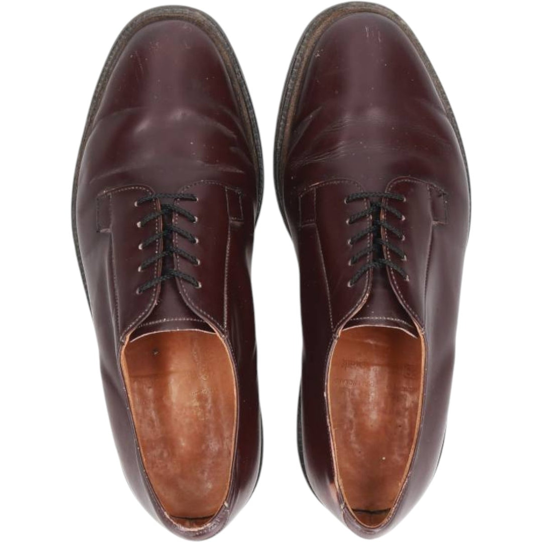 Royal Tweed Plain Toe Shoes, Made in England, Size 8 1/2 Men's 27.0cm unclear bordeaux Vintage Second Hand