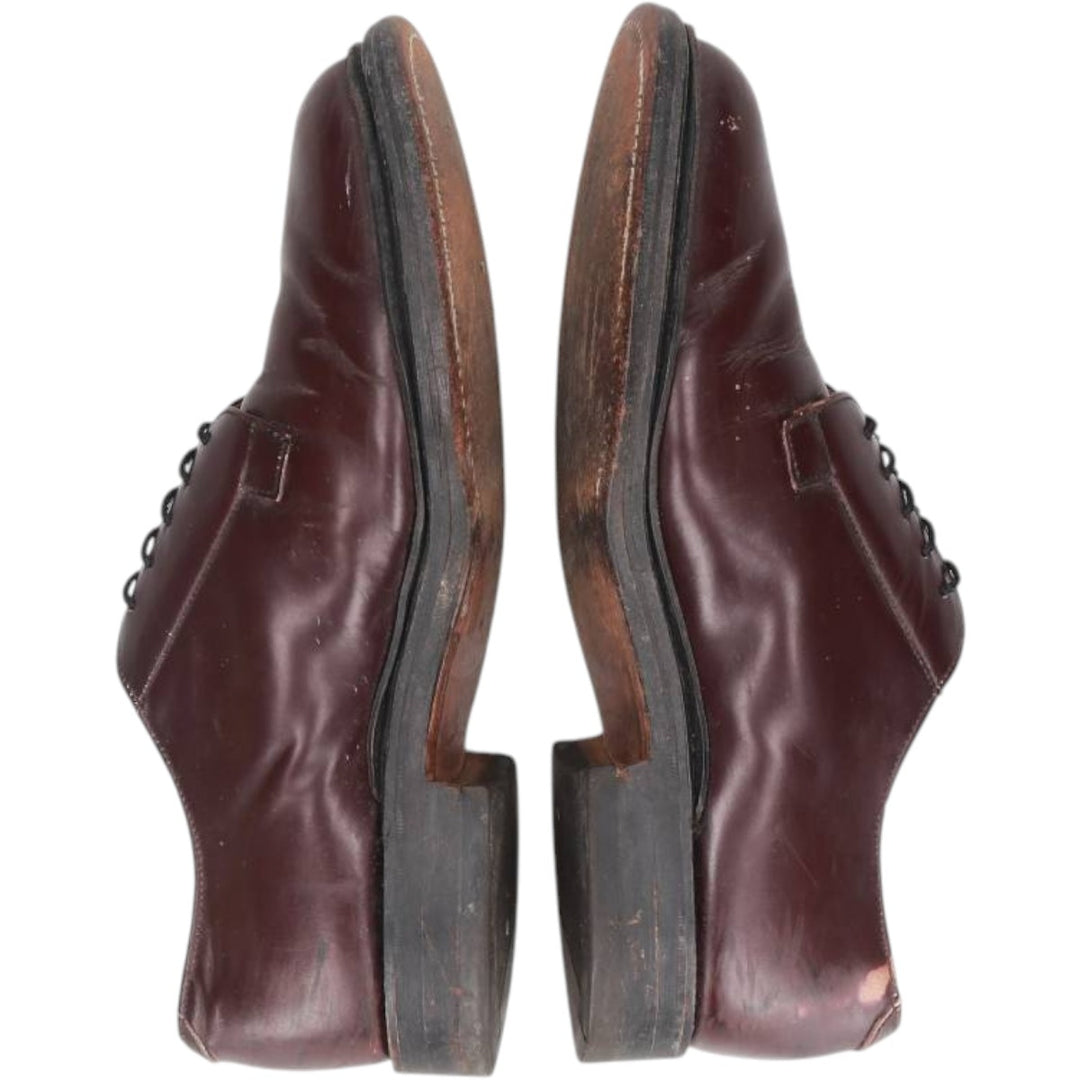 Royal Tweed Plain Toe Shoes, Made in England, Size 8 1/2 Men's 27.0cm unclear bordeaux Vintage Second Hand