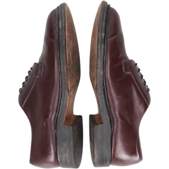 Royal Tweed Plain Toe Shoes, Made in England, Size 8 1/2 Men's 27.0cm unclear bordeaux Vintage Second Hand