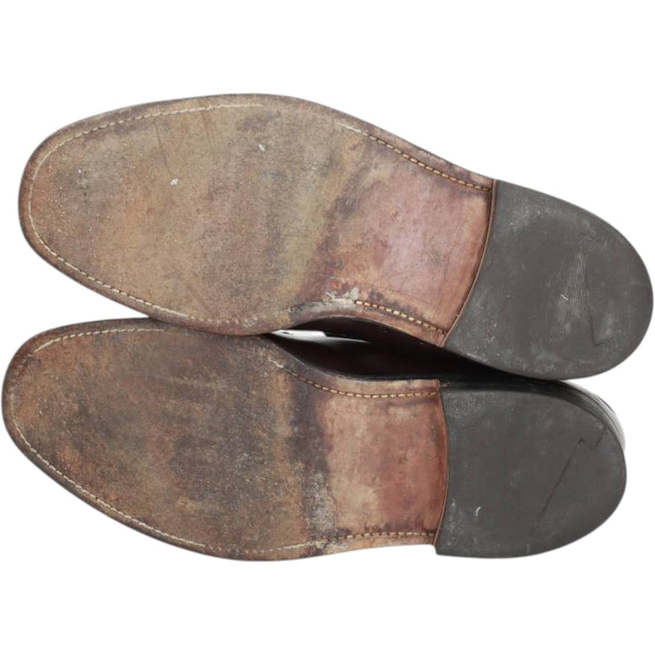 Royal Tweed Plain Toe Shoes, Made in England, Size 8 1/2 Men's 27.0cm unclear bordeaux Vintage Second Hand