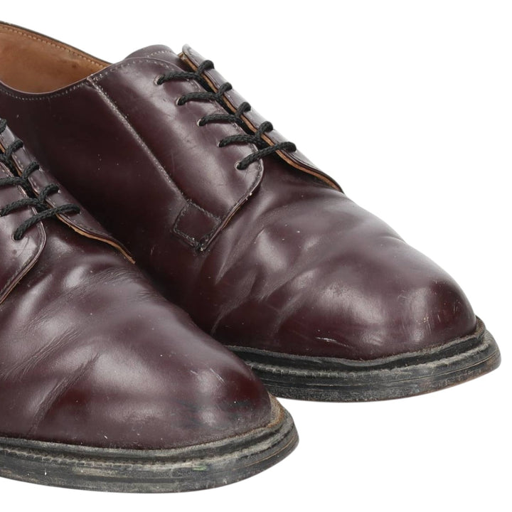 Royal Tweed Plain Toe Shoes, Made in England, Size 8 1/2 Men's 27.0cm unclear bordeaux Vintage Second Hand