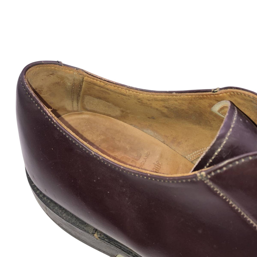 Royal Tweed Plain Toe Shoes, Made in England, Size 8 1/2 Men's 27.0cm unclear bordeaux Vintage Second Hand