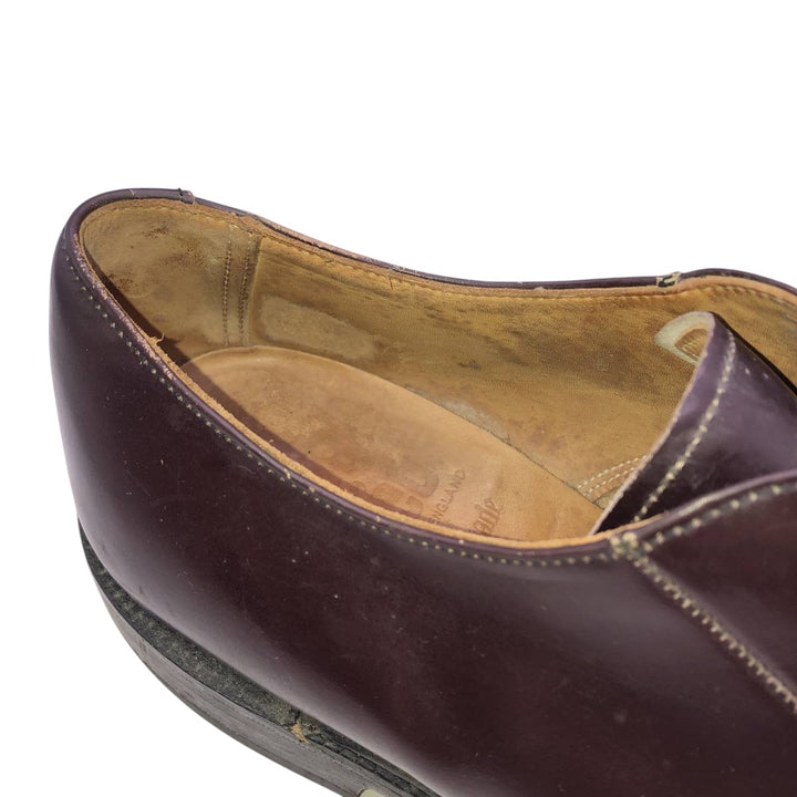 Royal Tweed Plain Toe Shoes, Made in England, Size 8 1/2 Men's 27.0cm unclear bordeaux Vintage Second Hand