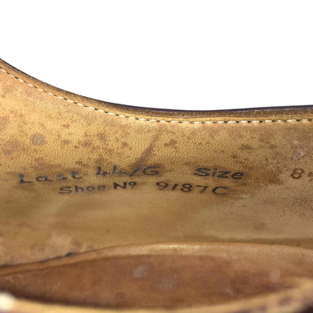 Royal Tweed Plain Toe Shoes, Made in England, Size 8 1/2 Men's 27.0cm unclear bordeaux Vintage Second Hand