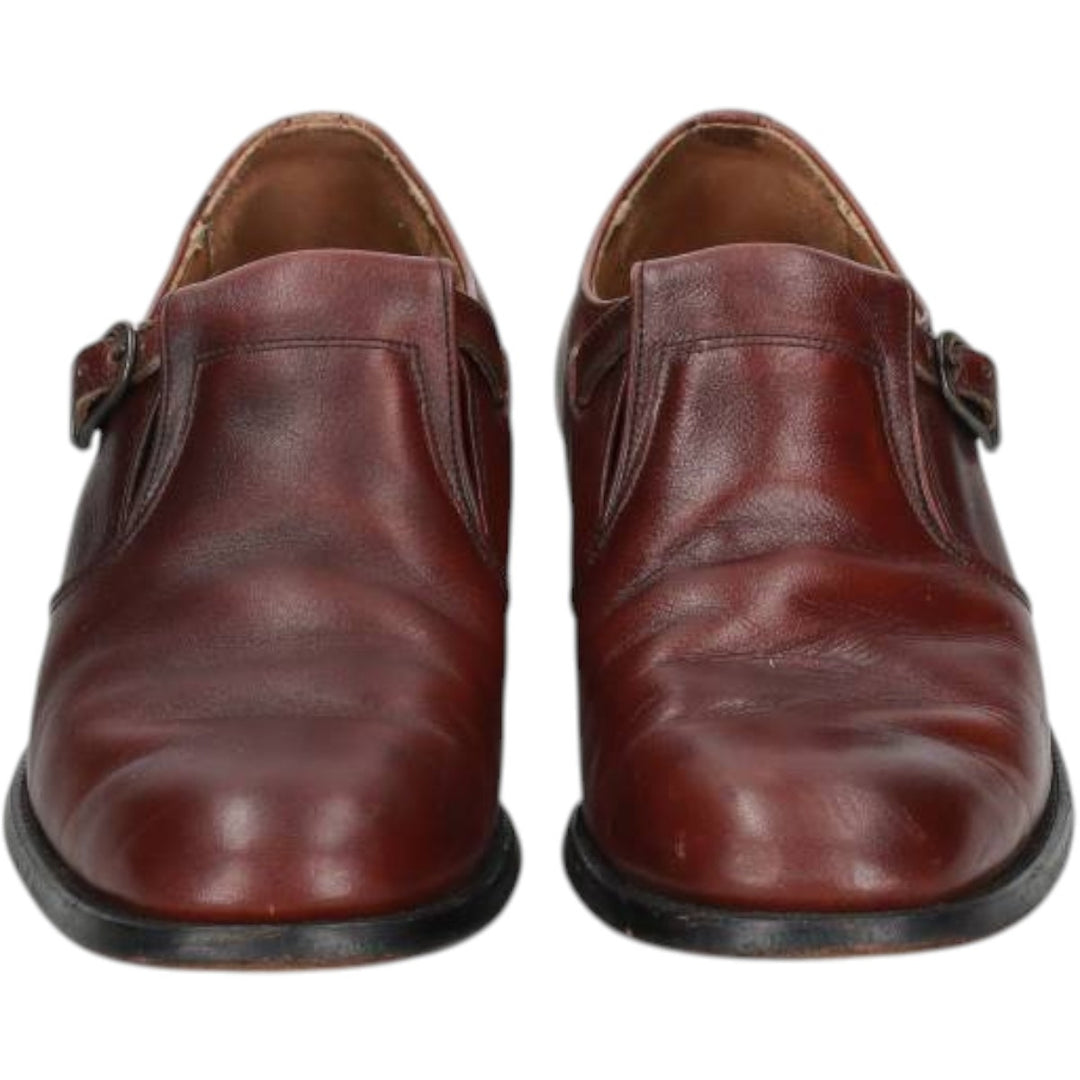 Monk strap shoes, made in USA, size 9 1/2 D Men's 27.5cm genuine leather burgundy type Vintage Second Hand