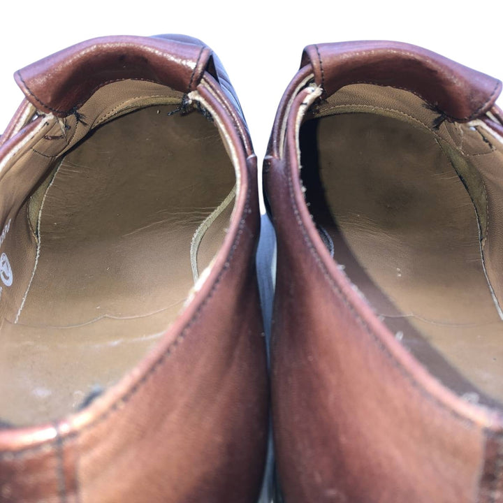 Monk strap shoes, made in USA, size 9 1/2 D Men's 27.5cm genuine leather burgundy type Vintage Second Hand