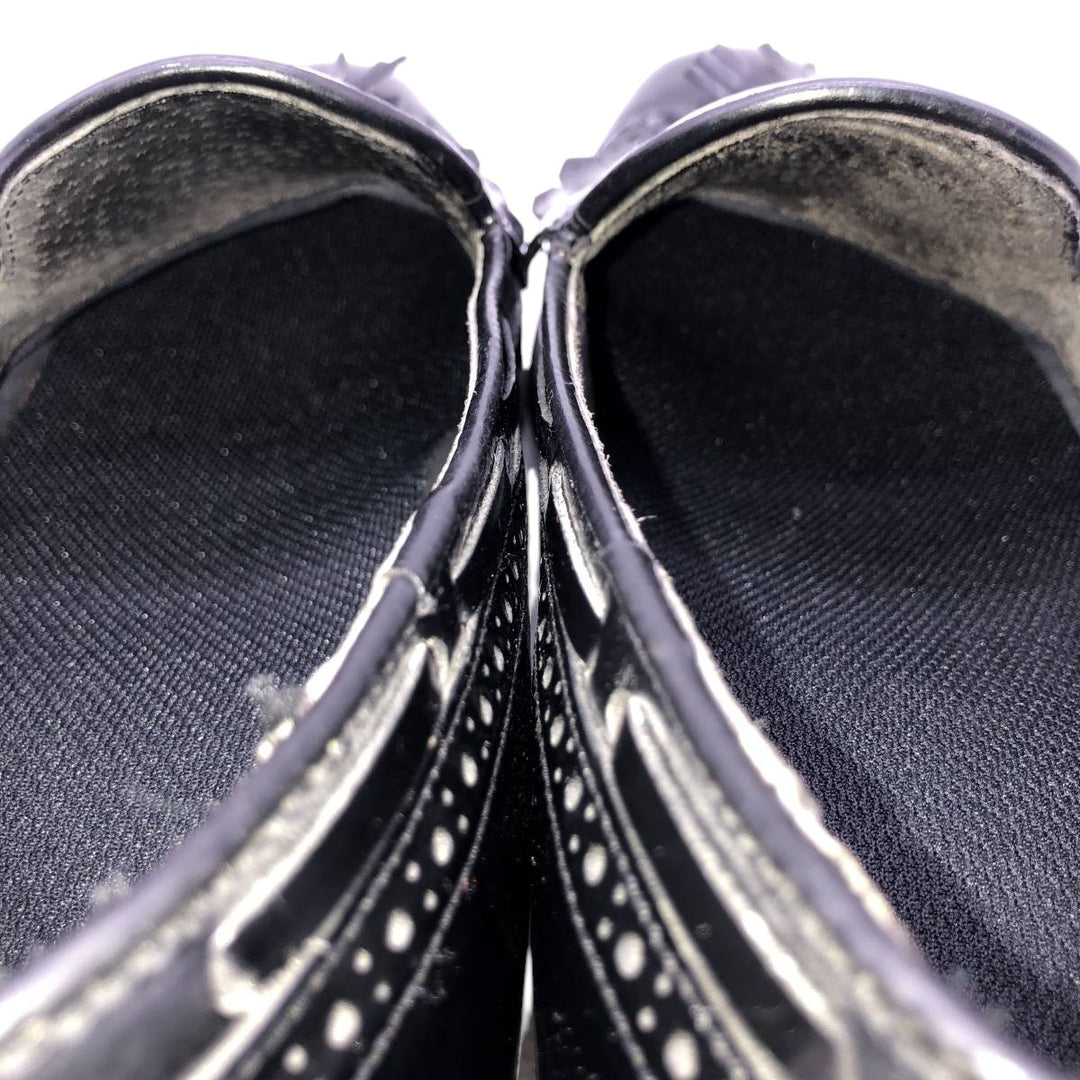Bostonian Mansfield quilted wingtip tassel loafers, made in the USA, size 10D Men's 28.0cm unclear black type Vintage Second Hand