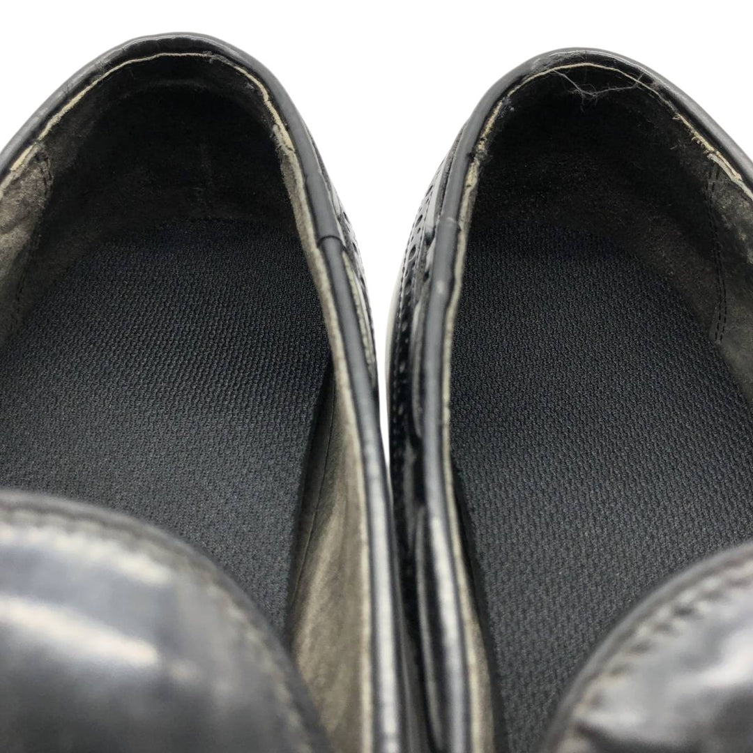 Bostonian Mansfield quilted wingtip tassel loafers, made in the USA, size 10D Men's 28.0cm unclear black type Vintage Second Hand