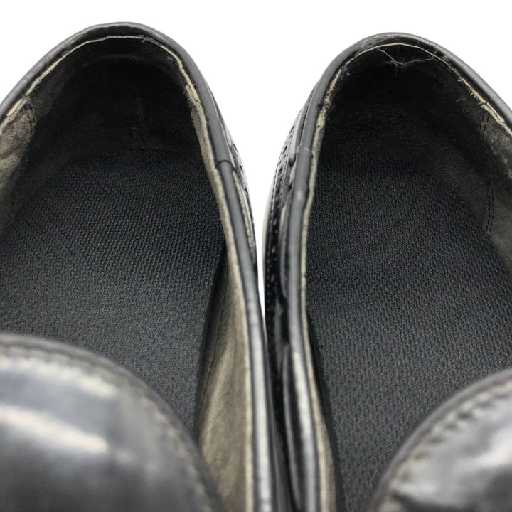 Bostonian Mansfield quilted wingtip tassel loafers, made in the USA, size 10D Men's 28.0cm unclear black type Vintage Second Hand